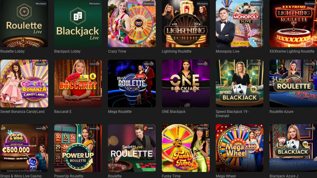 Juegos de azar de casino en vivo GGbet