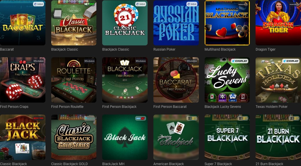 GGbet casino juegos de azar de mesa